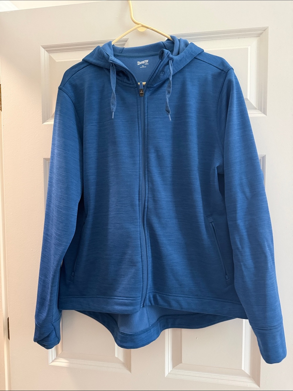 Women’s Duluth Trading Full-Zip Hooded Sweater in Blue